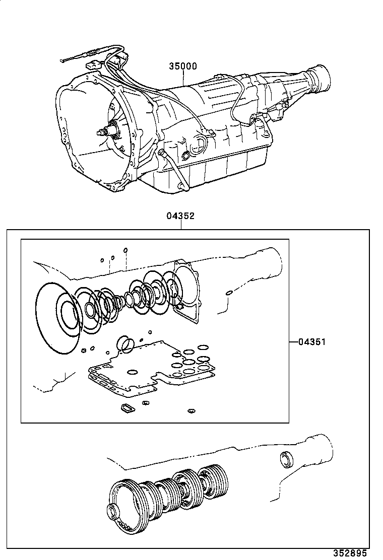  TACOMA |  TRANSAXLE OR TRANSMISSION ASSY GASKET KIT ATM