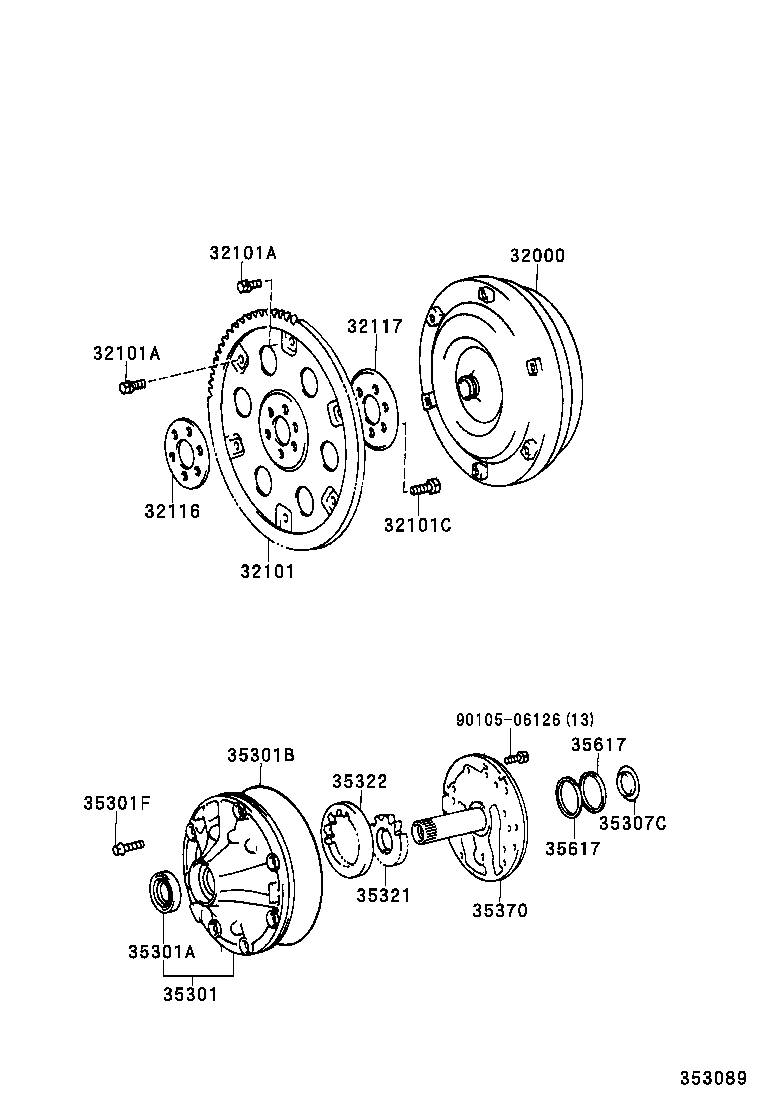  SUPRA |  TORQUE CONVERTER FRONT OIL PUMP CHAIN ATM