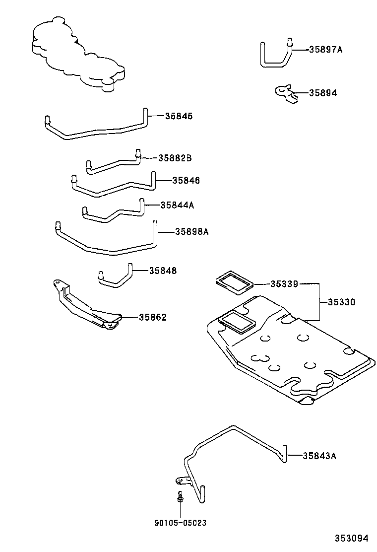  CAMRY NAP |  VALVE BODY OIL STRAINER ATM