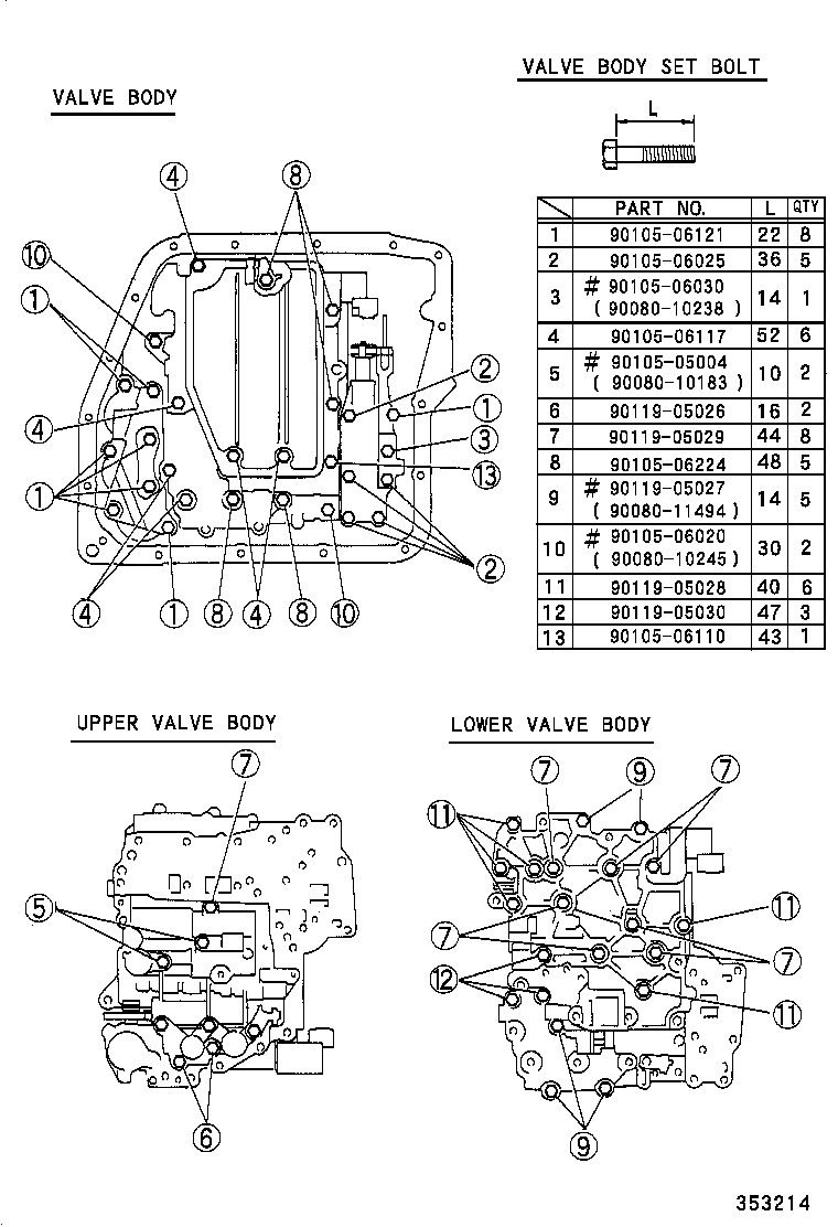 CAMRY NAP |  VALVE BODY OIL STRAINER ATM