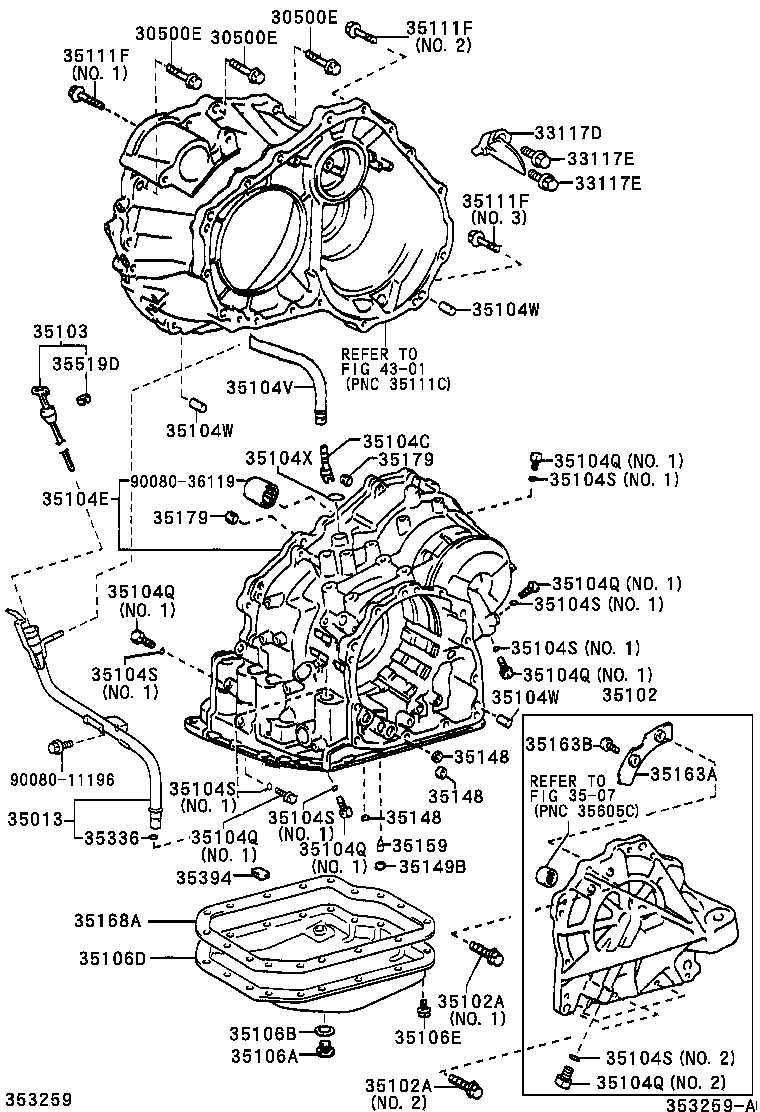  SOLARA |  TRANSMISSION CASE OIL PAN ATM