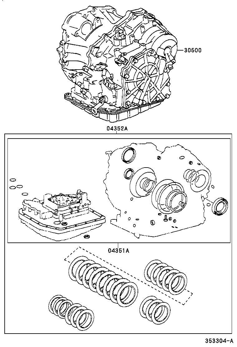  SOLARA |  TRANSAXLE OR TRANSMISSION ASSY GASKET KIT ATM