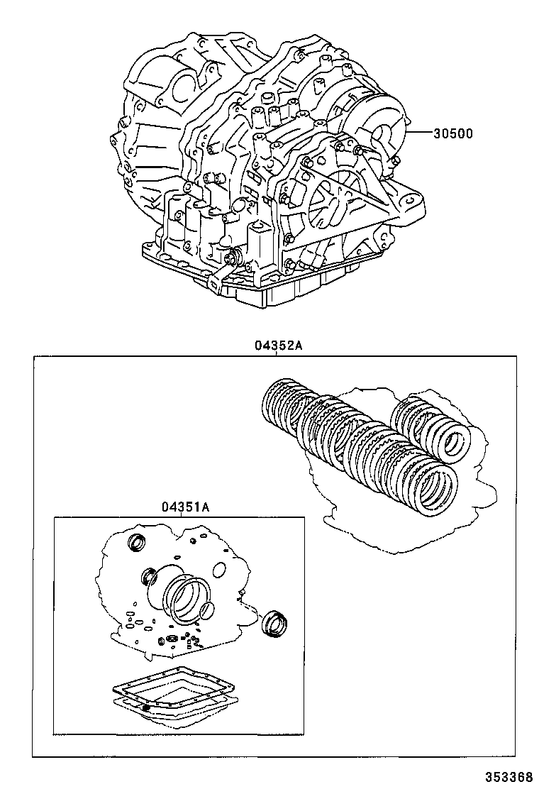  ES300 330 |  TRANSAXLE OR TRANSMISSION ASSY GASKET KIT ATM