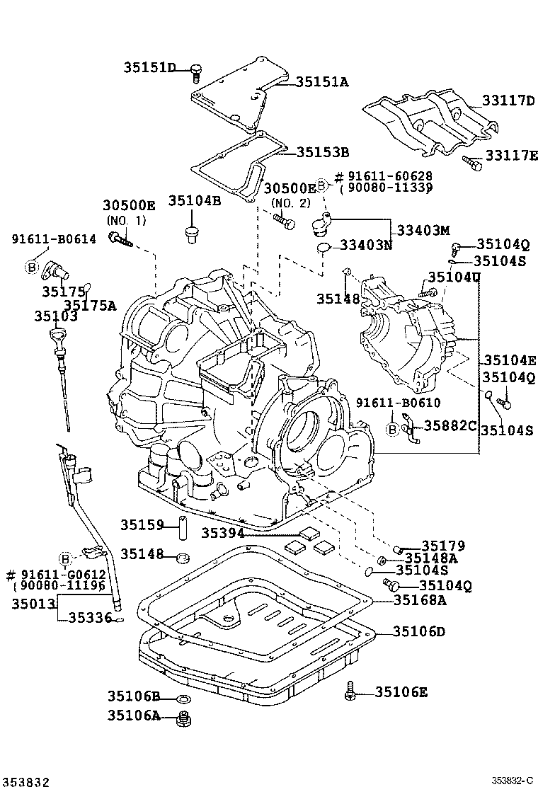  AVALON |  TRANSMISSION CASE OIL PAN ATM