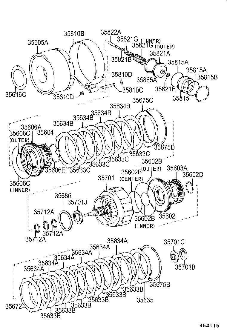  4RUNNER |  BRAKE BAND MULTIPLE DISC CLUTCH ATM