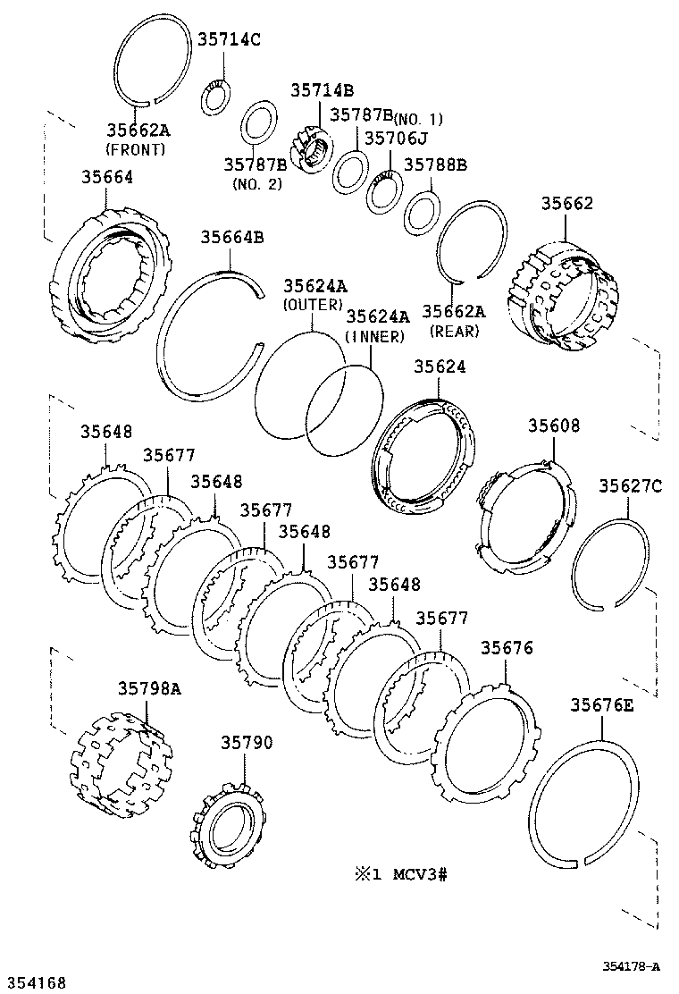  CAMRY NAP |  CENTER SUPPORT PLANETARY SUN GEAR ATM