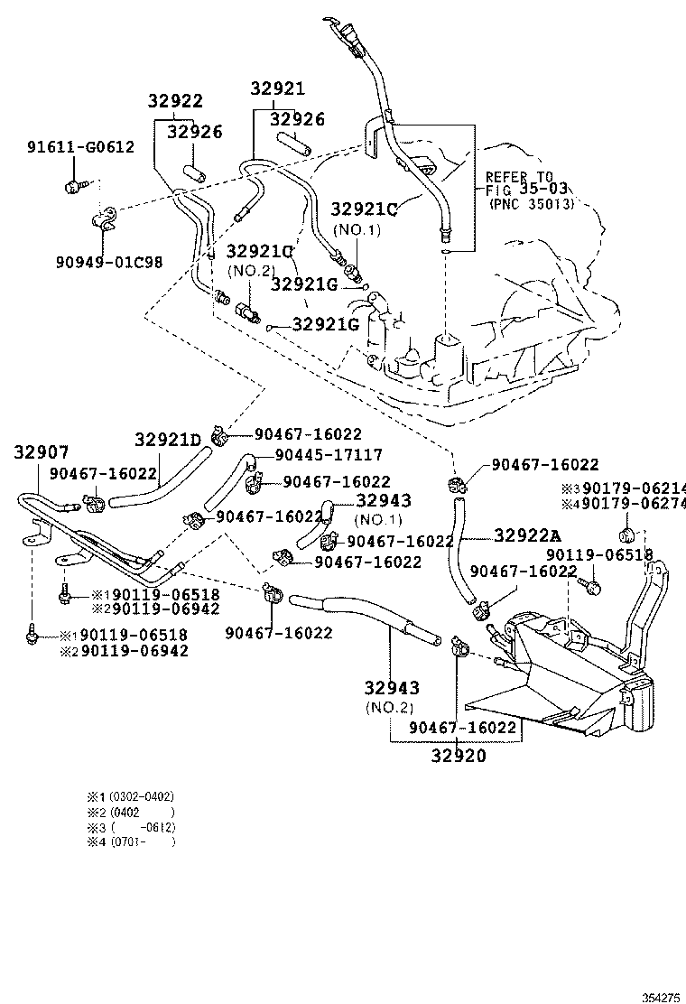 RX330 350 JPP |  OIL COOLER TUBE ATM