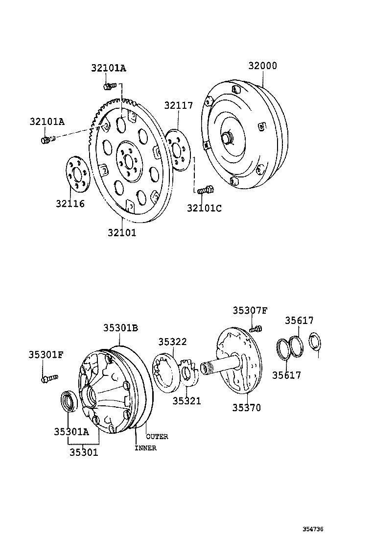  SEQUOIA |  TORQUE CONVERTER FRONT OIL PUMP CHAIN ATM