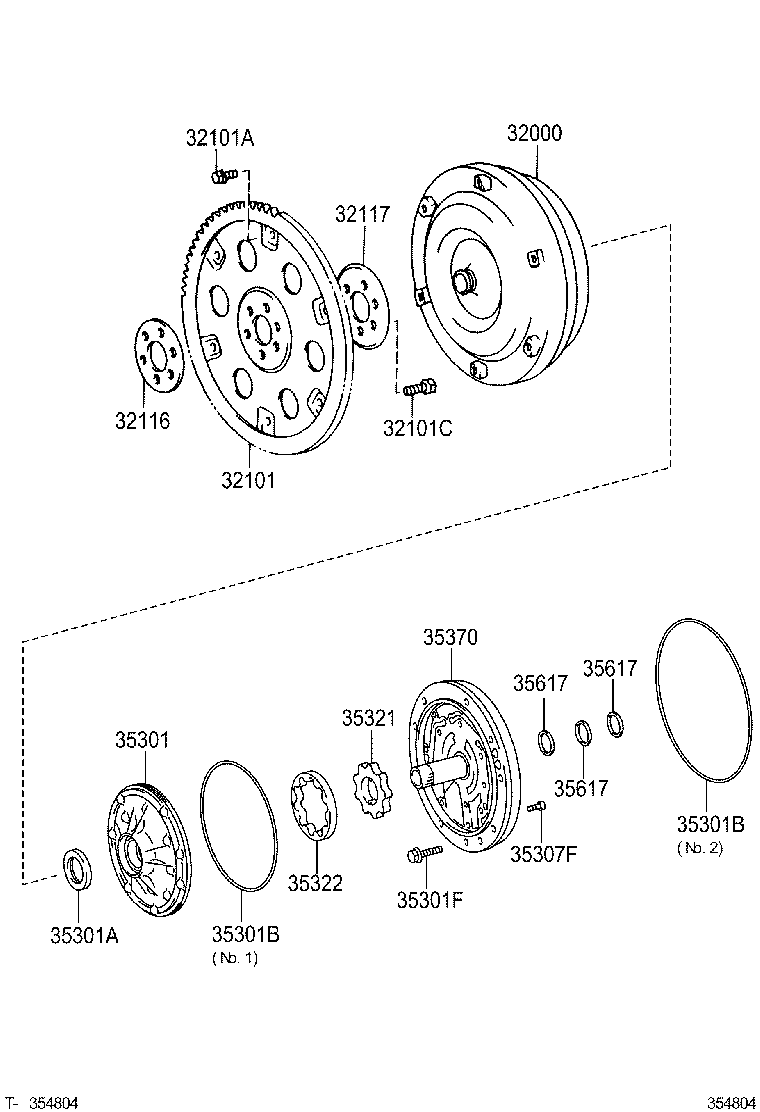  TUNDRA |  TORQUE CONVERTER FRONT OIL PUMP CHAIN ATM