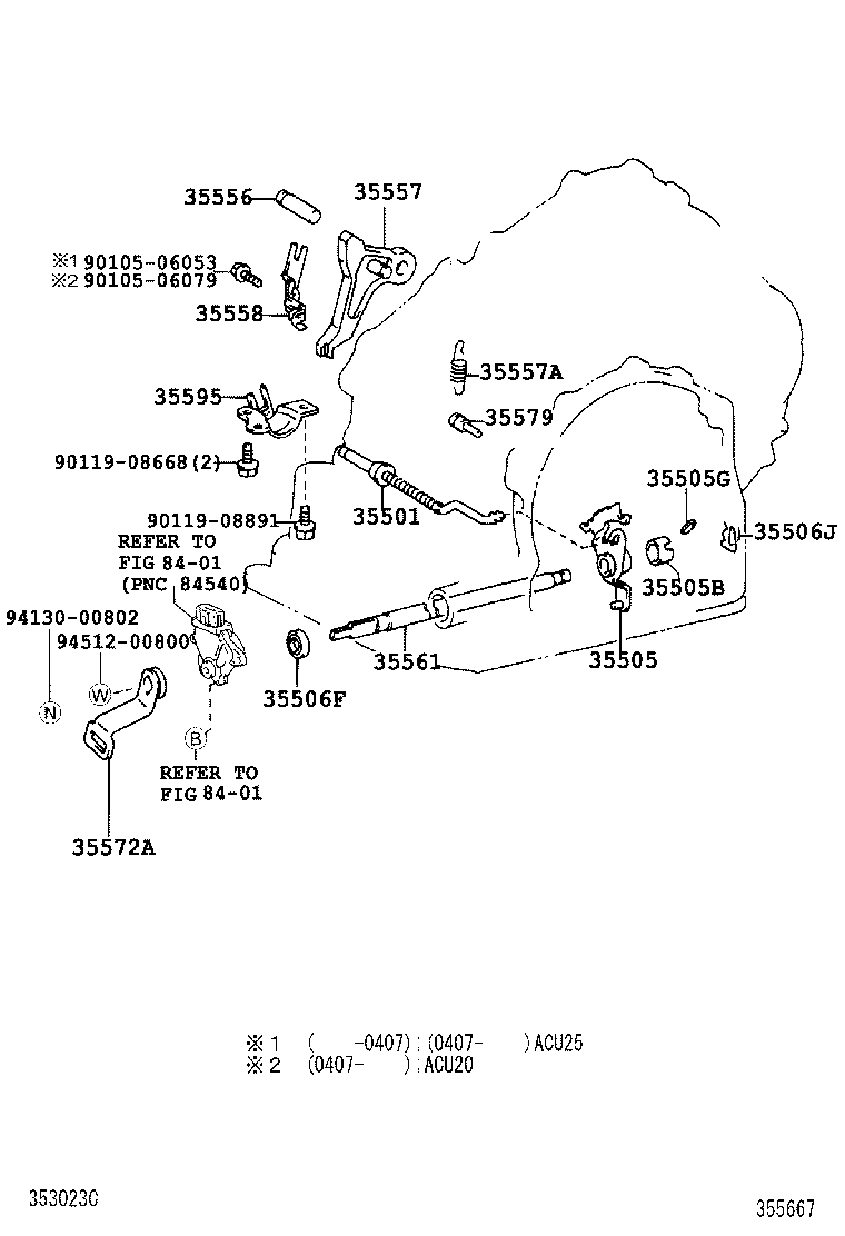  HIGHLANDER |  THROTTLE LINK VALVE LEVER ATM