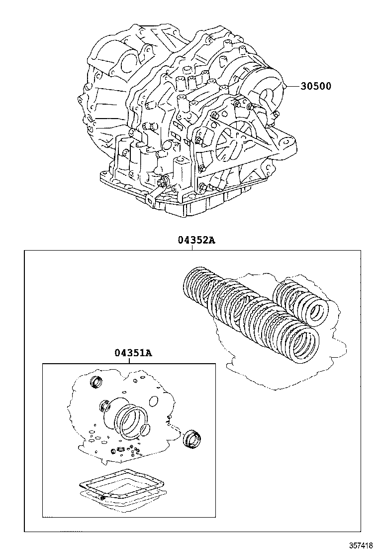  RX330 350 JPP |  TRANSAXLE OR TRANSMISSION ASSY GASKET KIT ATM