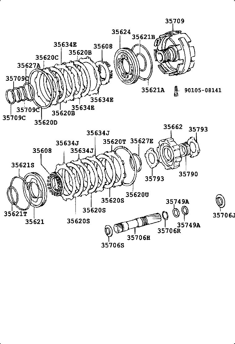  4 RUNNER TRUCK |  CENTER SUPPORT PLANETARY SUN GEAR ATM