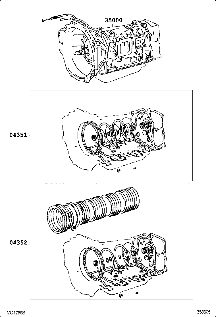 LAND CRUISER 80 | TRANSAXLE OR TRANSMISSION ASSY GASKET KIT ATM
