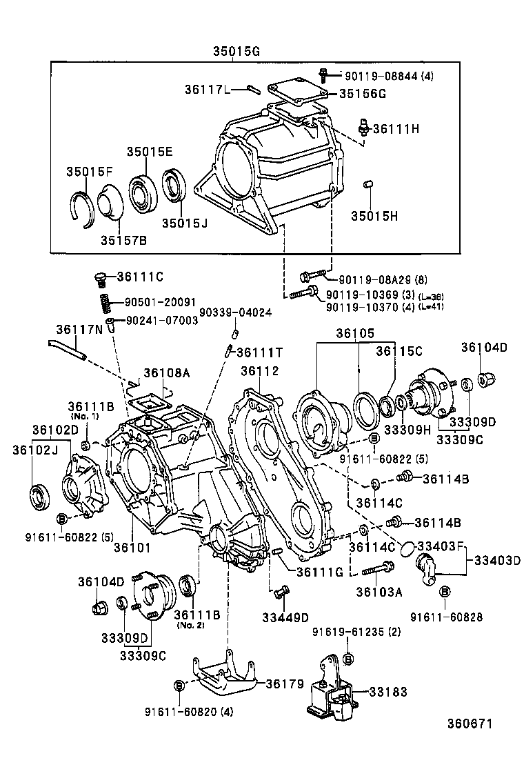  4RUNNER |  TRANSFER CASE EXTENSION HOUSING