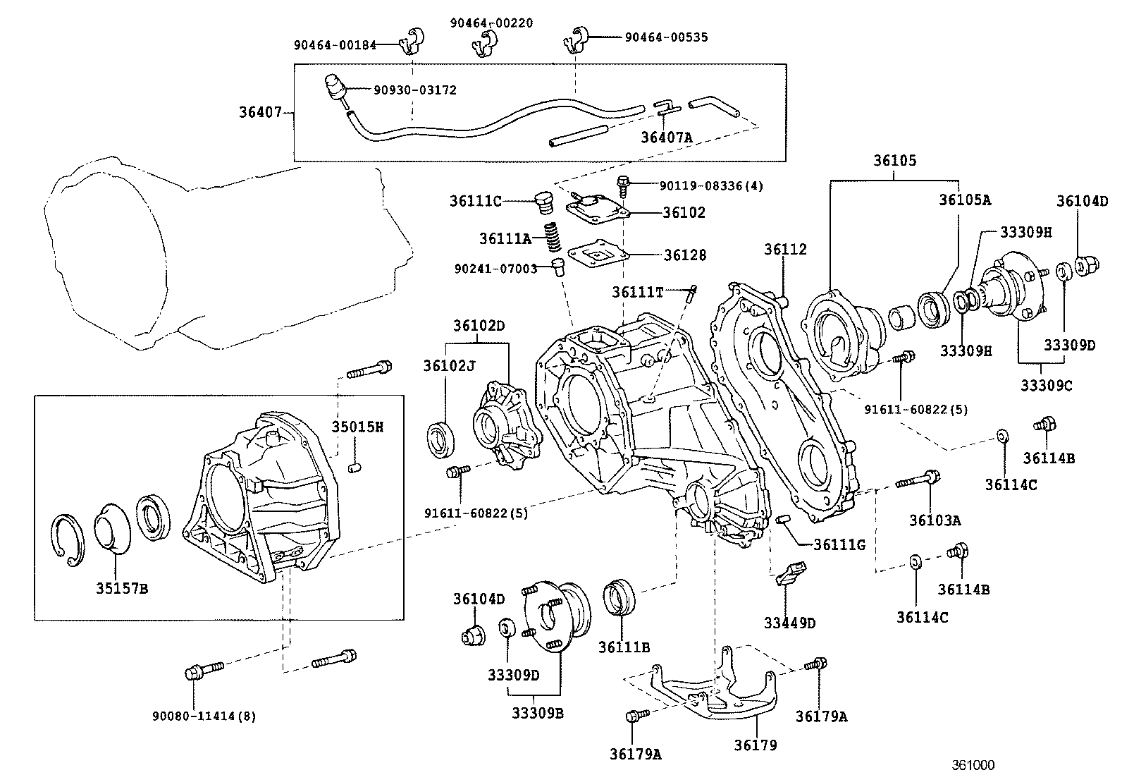  SEQUOIA |  TRANSFER CASE EXTENSION HOUSING