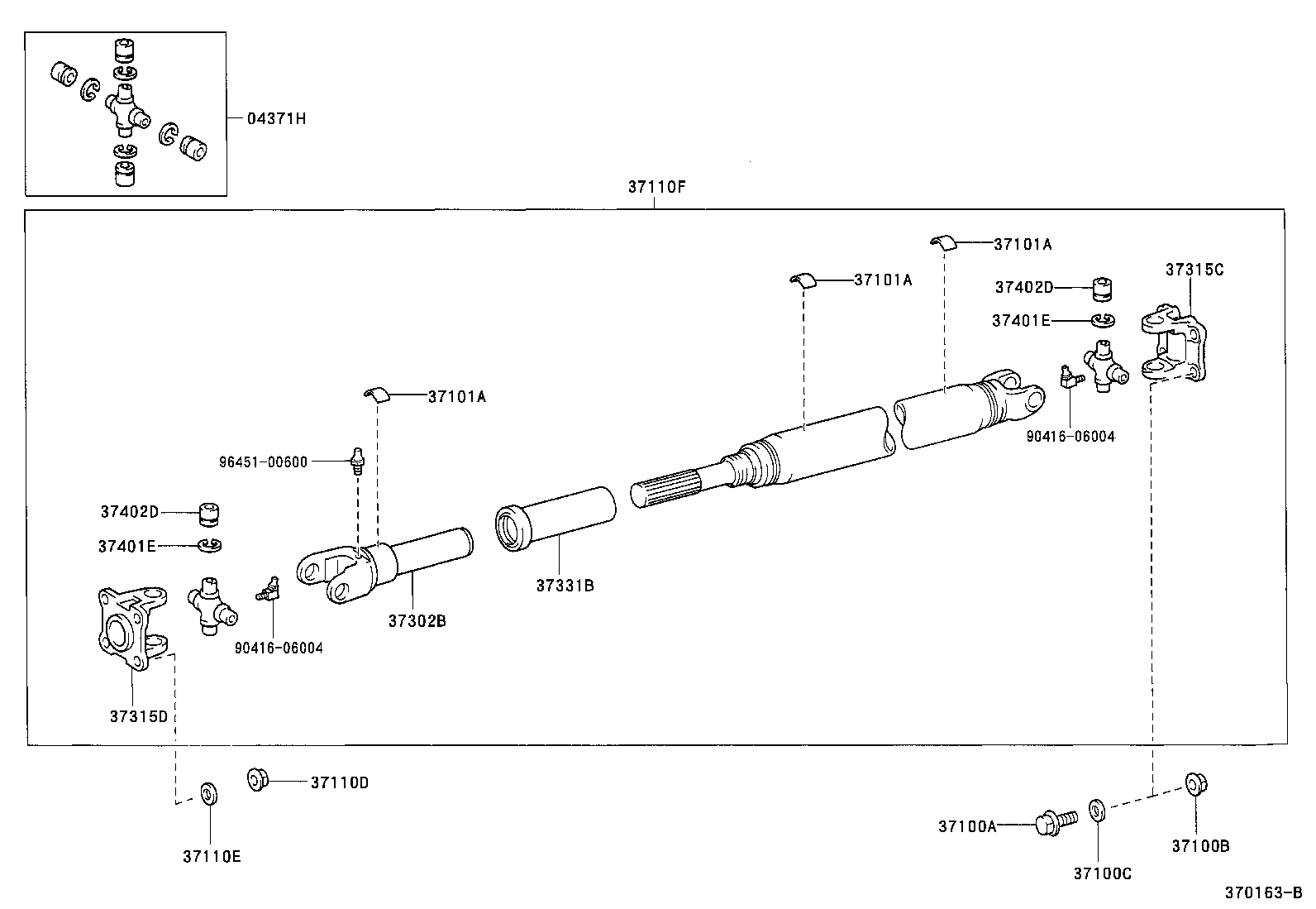  SEQUOIA |  PROPELLER SHAFT UNIVERSAL JOINT