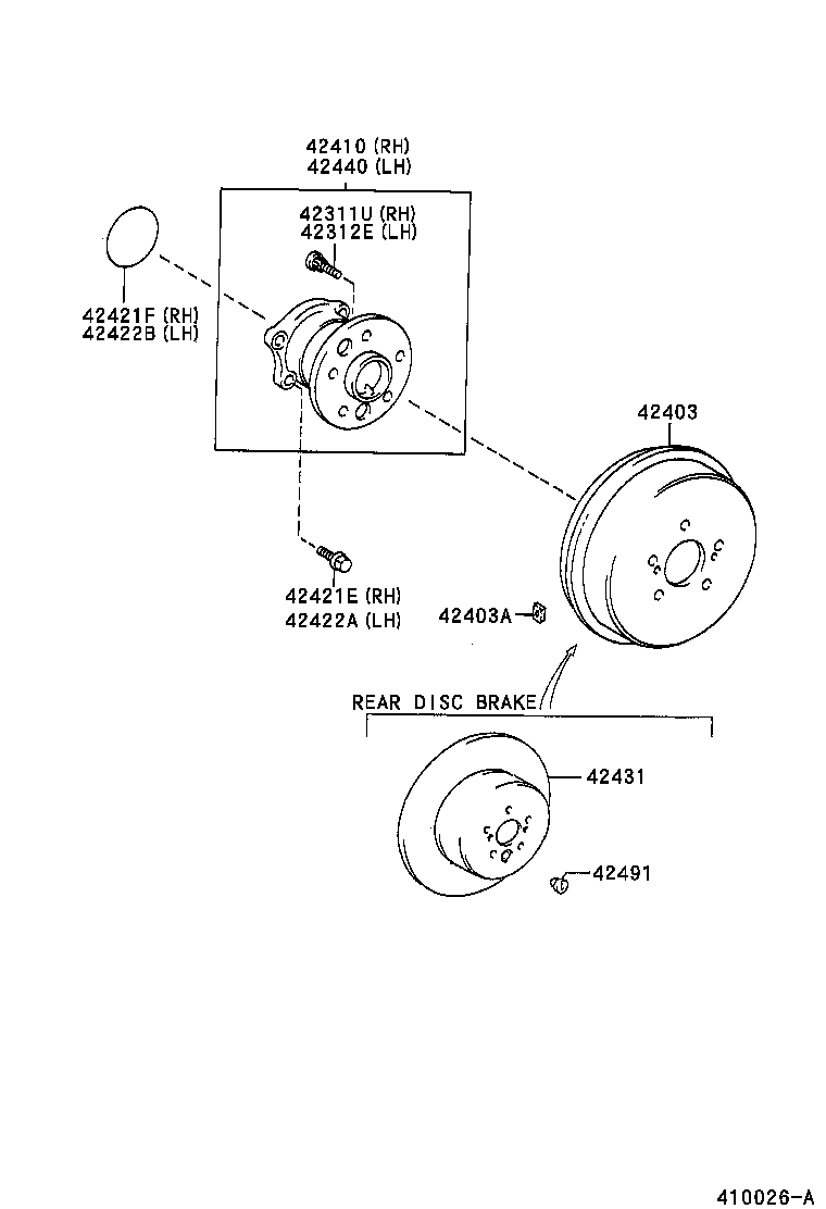  CAMRY JPP |  REAR AXLE SHAFT HUB