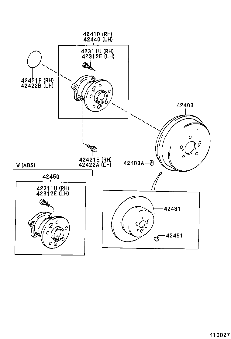  CAMRY NAP |  REAR AXLE SHAFT HUB