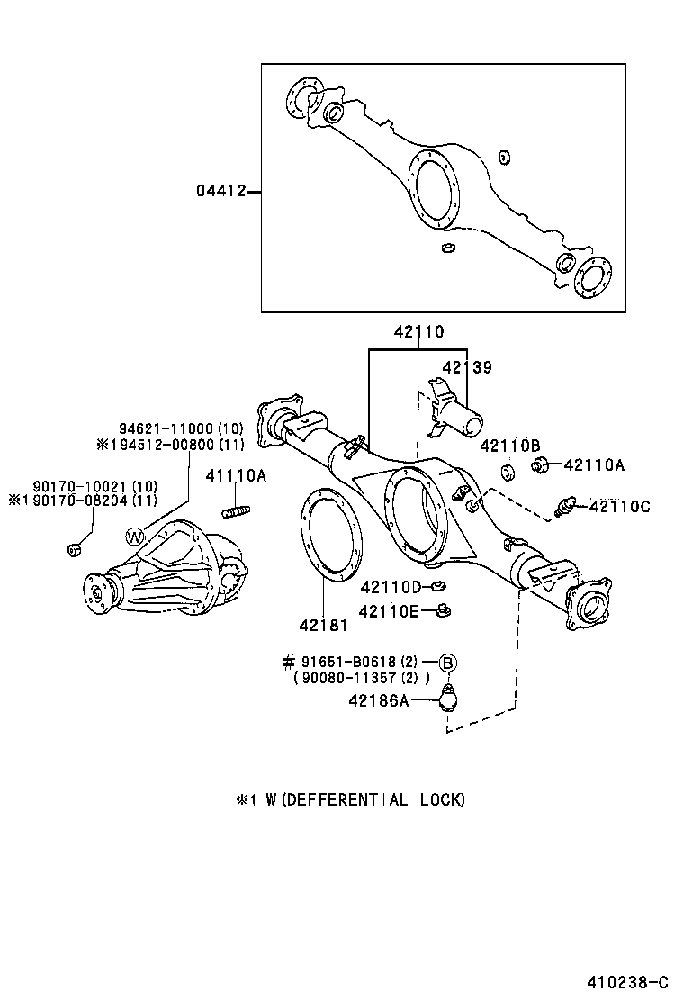  TACOMA |  REAR AXLE HOUSING DIFFERENTIAL