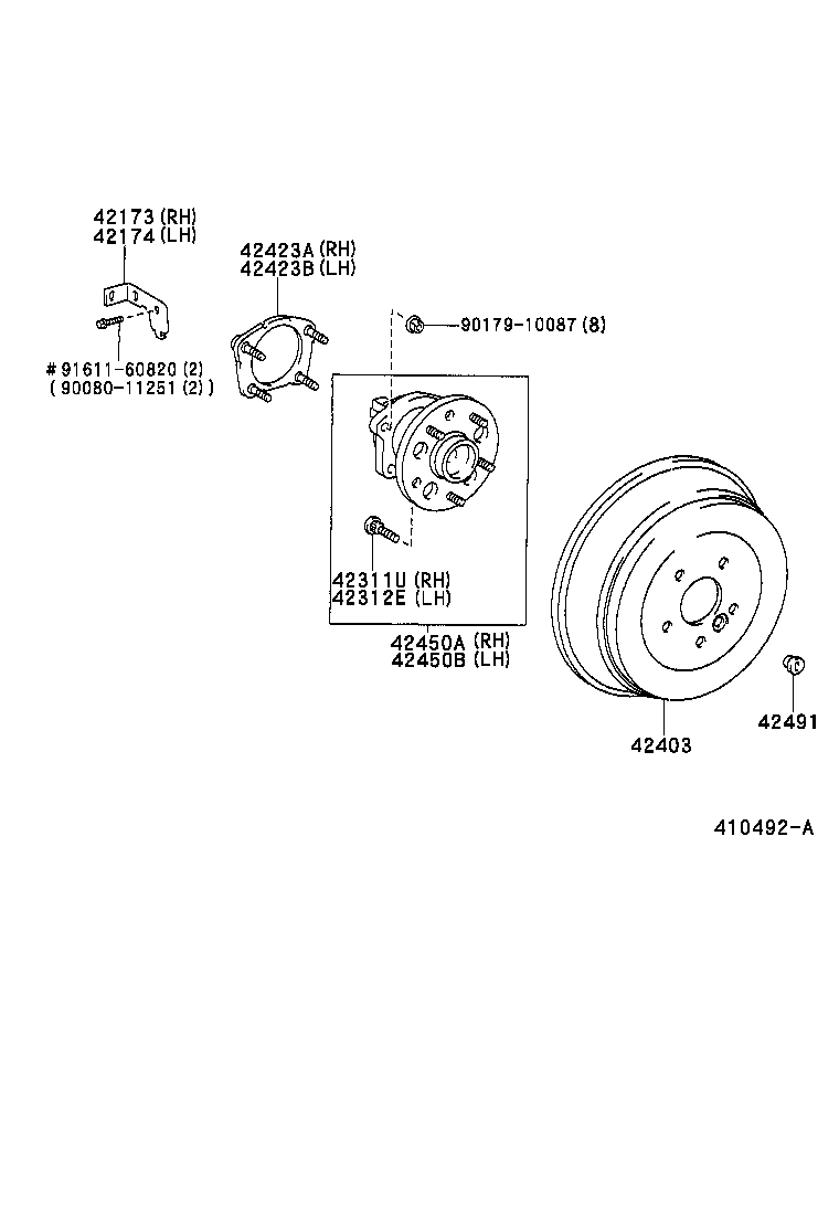  SIENNA |  REAR AXLE SHAFT HUB