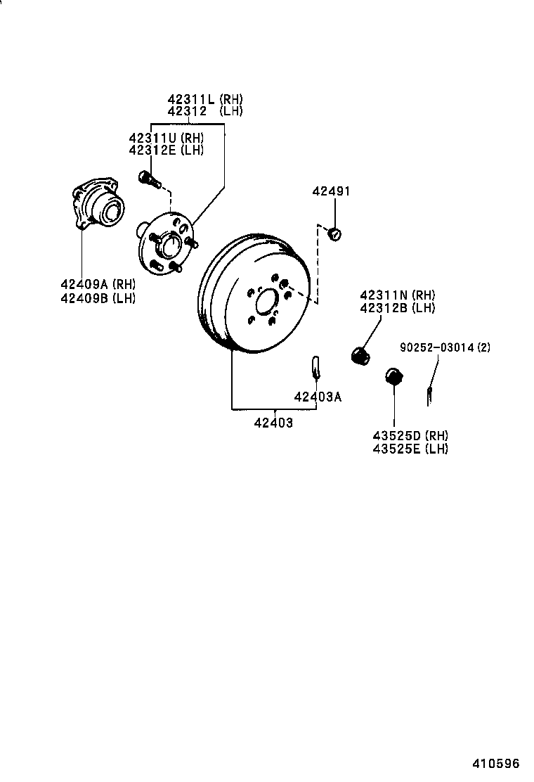  RAV4 |  REAR AXLE SHAFT HUB