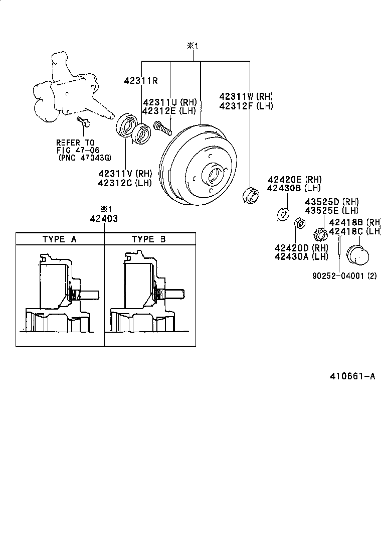  TERCEL |  REAR AXLE SHAFT HUB