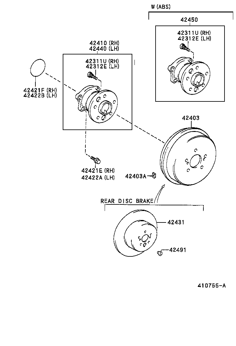  SOLARA |  REAR AXLE SHAFT HUB