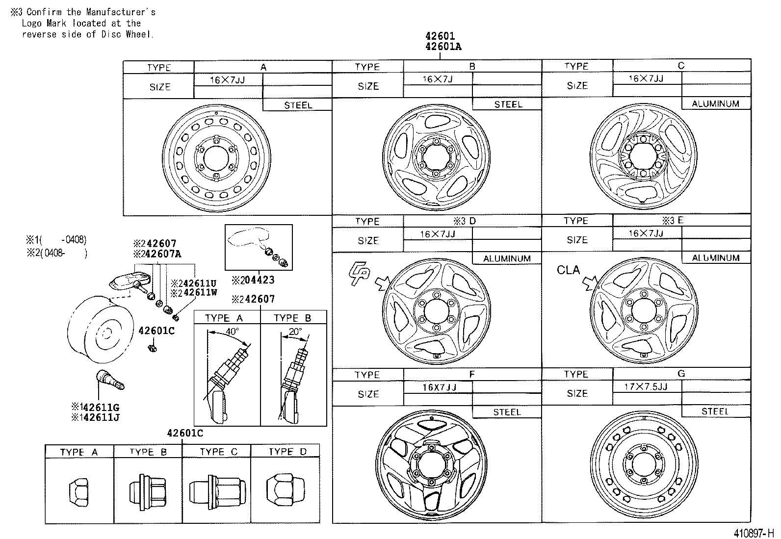  TUNDRA |  DISC WHEEL WHEEL CAP