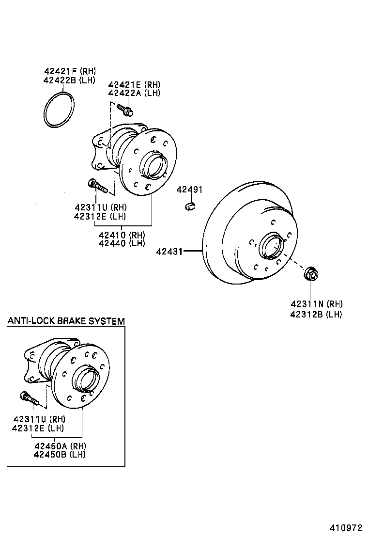  AVALON |  REAR AXLE SHAFT HUB