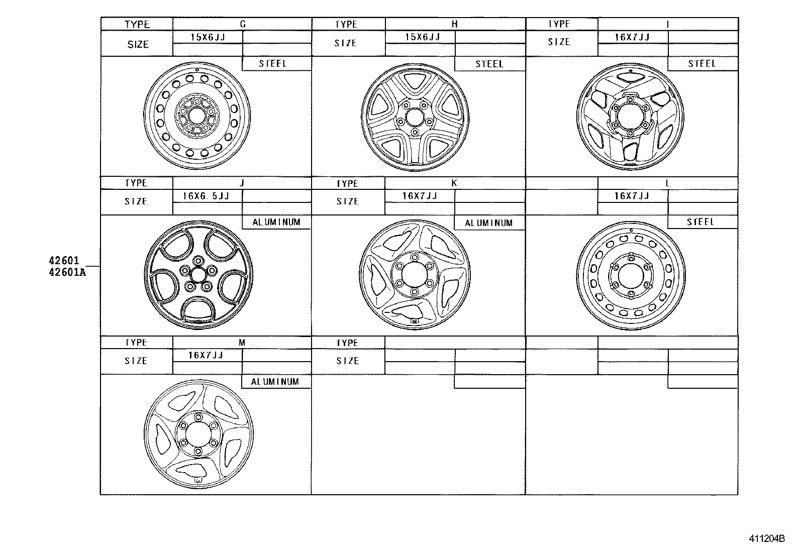  TACOMA |  DISC WHEEL WHEEL CAP