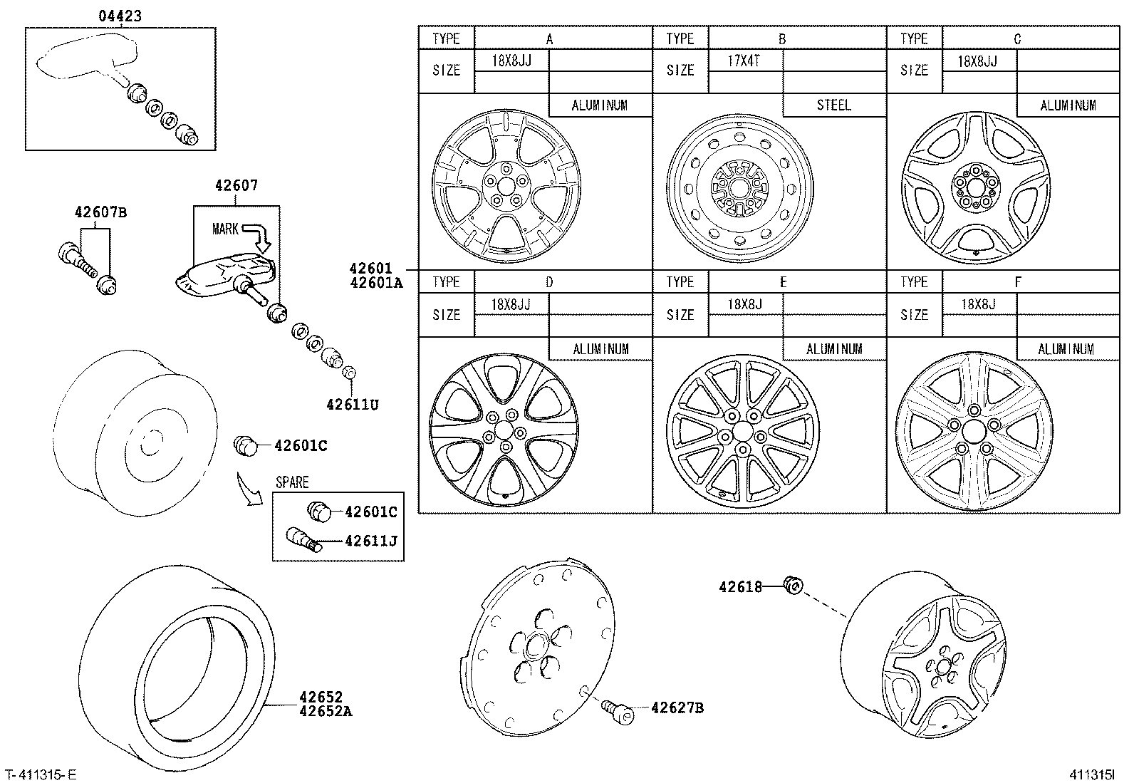  SC430 |  DISC WHEEL WHEEL CAP