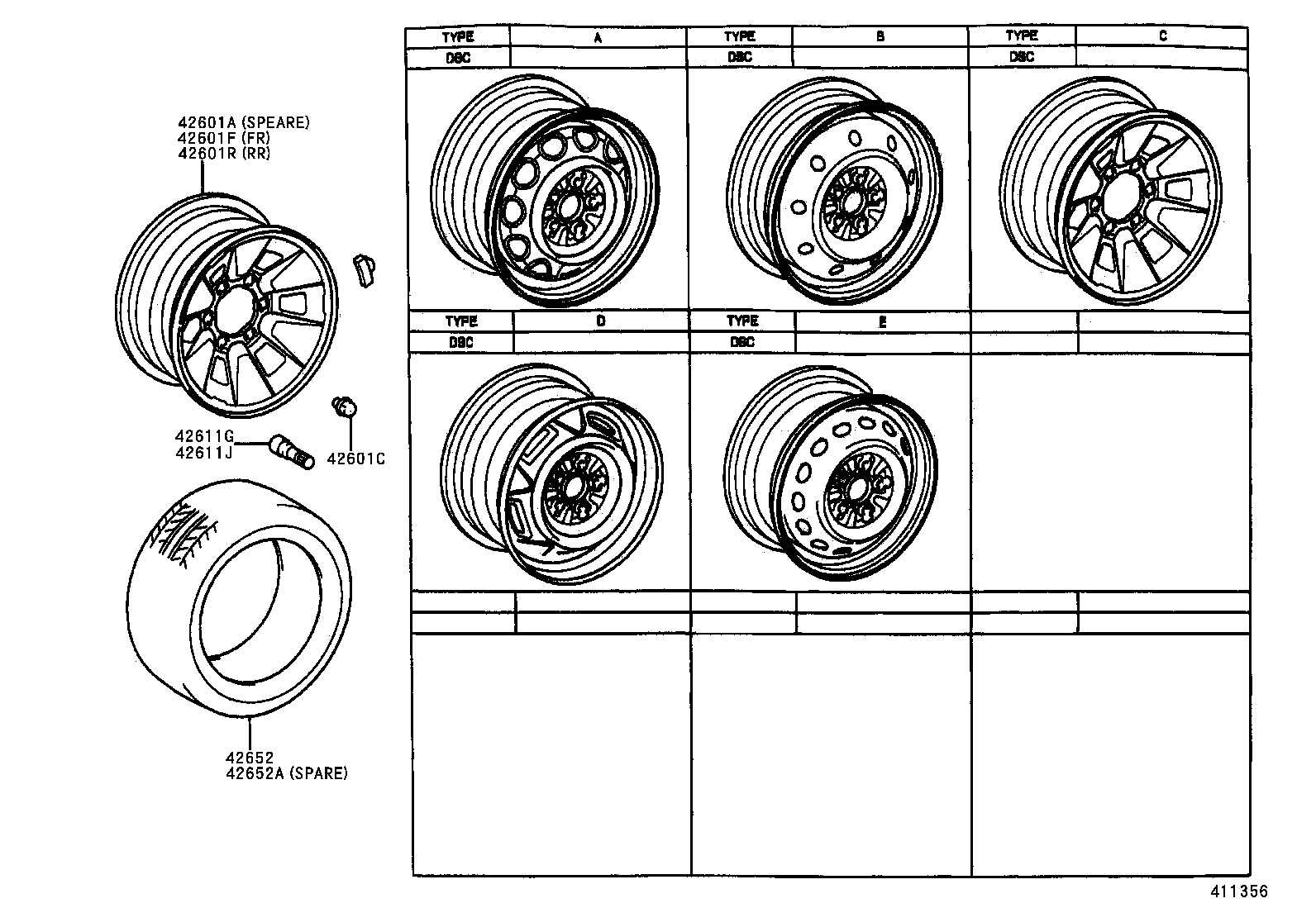  HILUX 2WD |  DISC WHEEL WHEEL CAP