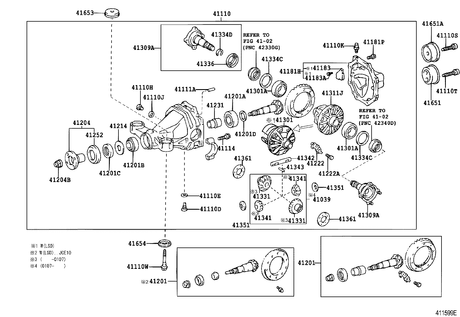  IS300 |  REAR AXLE HOUSING DIFFERENTIAL