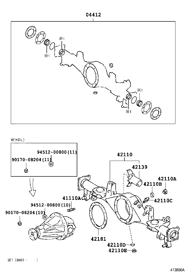  4RUNNER |  REAR AXLE HOUSING DIFFERENTIAL