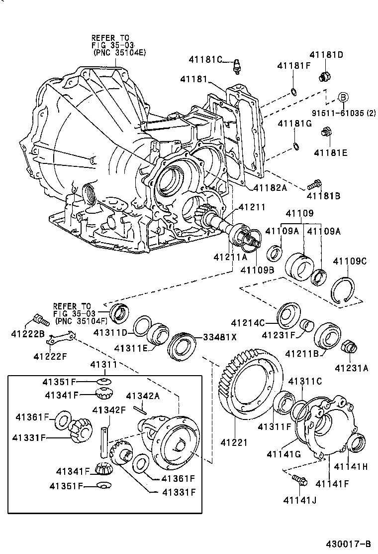  CAMRY JPP |  FRONT AXLE HOUSING DIFFERENTIAL