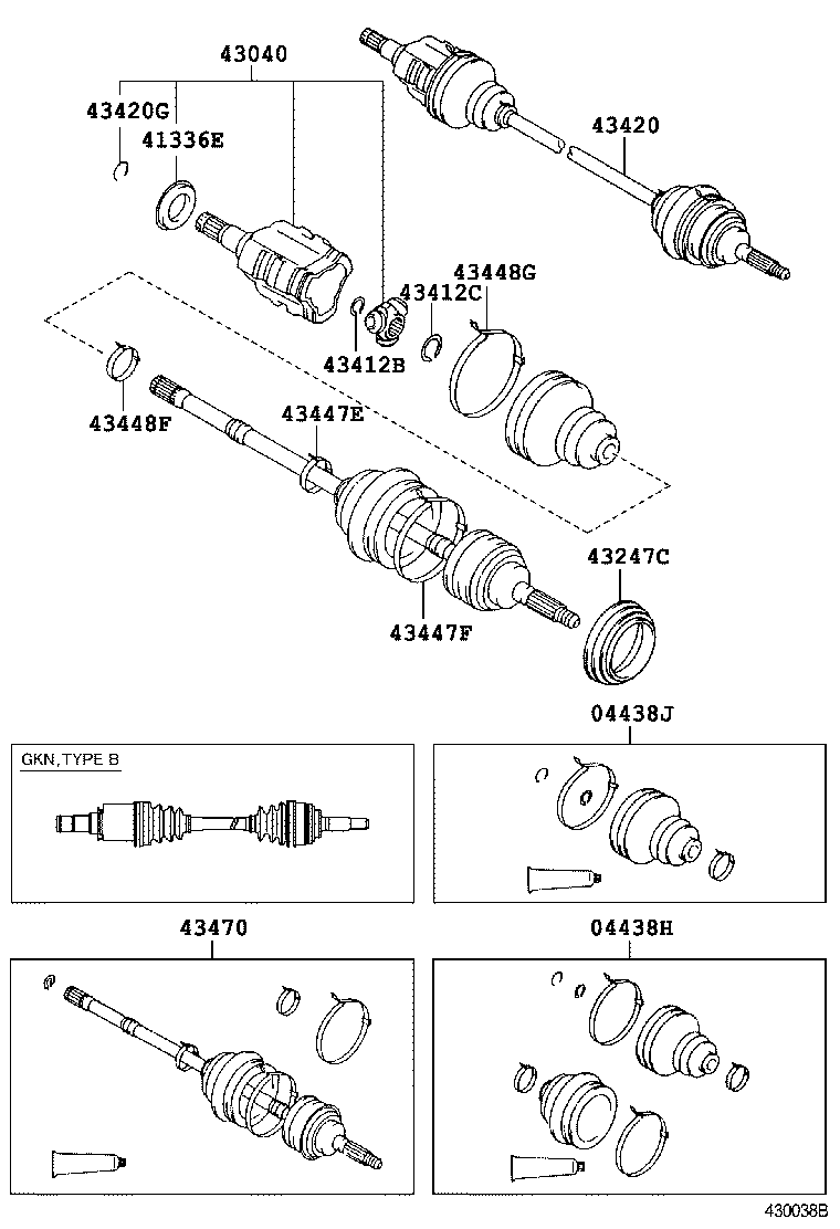  CAMRY NAP |  FRONT DRIVE SHAFT