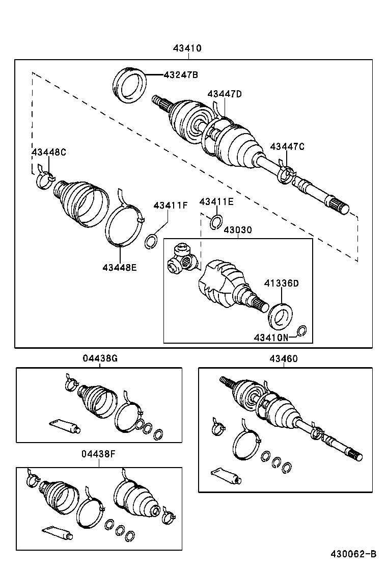  RAV4 EV |  FRONT DRIVE SHAFT