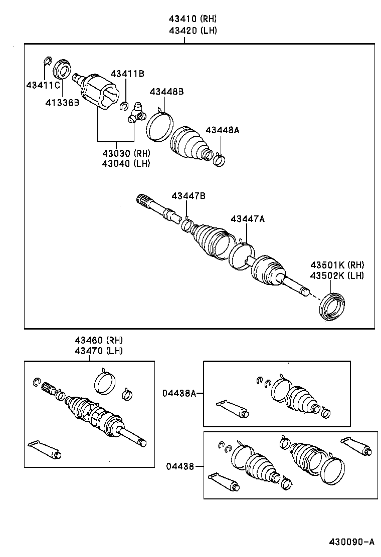  4RUNNER |  FRONT DRIVE SHAFT