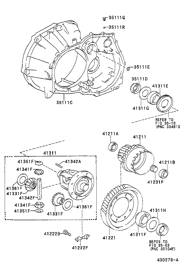  TERCEL |  FRONT AXLE HOUSING DIFFERENTIAL