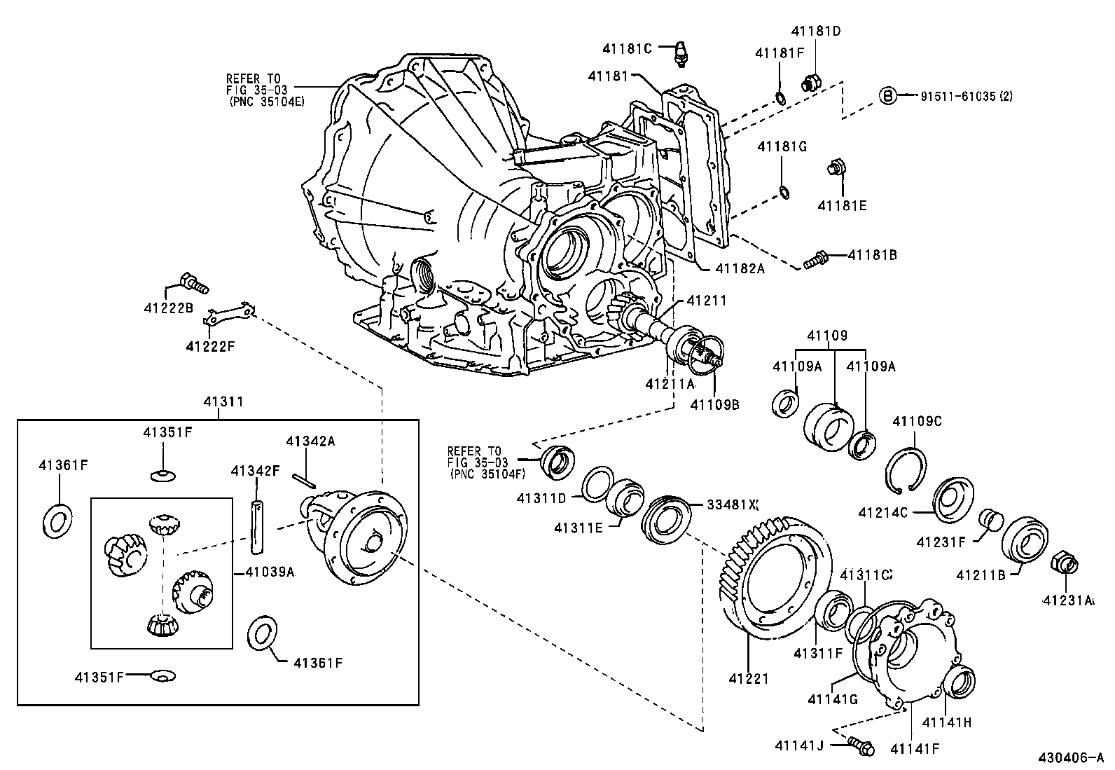  SOLARA |  FRONT AXLE HOUSING DIFFERENTIAL