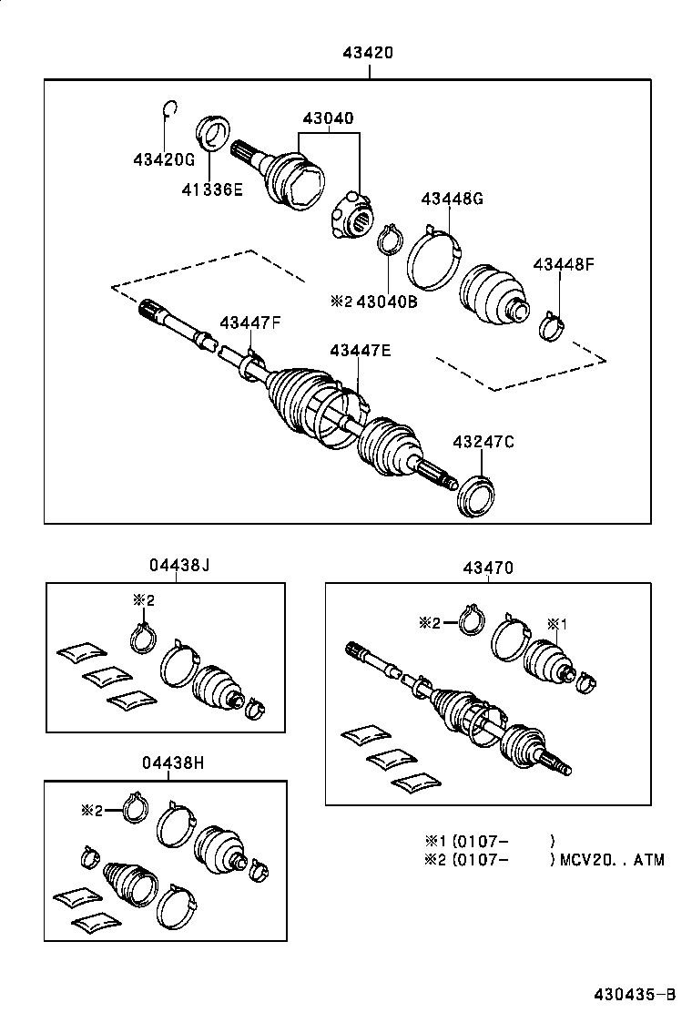  SOLARA |  FRONT DRIVE SHAFT