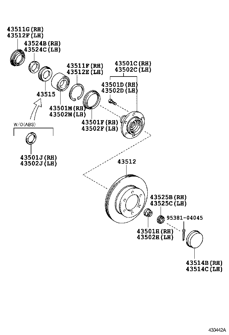  TUNDRA |  FRONT AXLE HUB