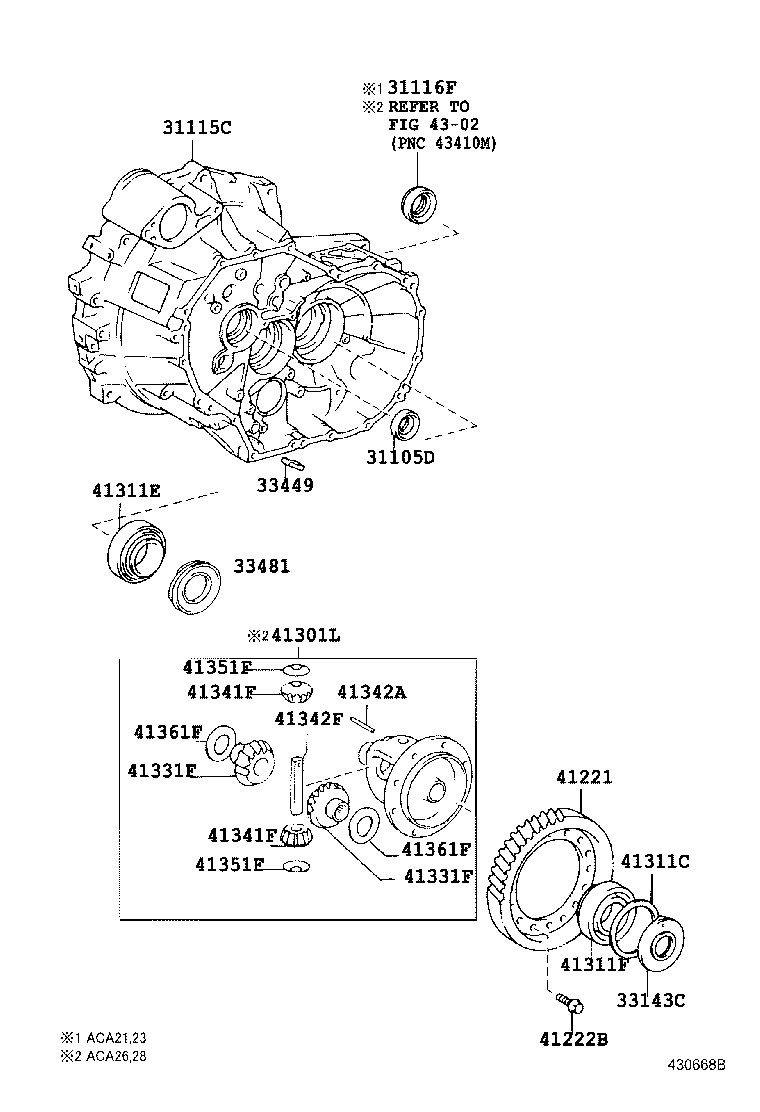  RAV4 |  FRONT AXLE HOUSING DIFFERENTIAL