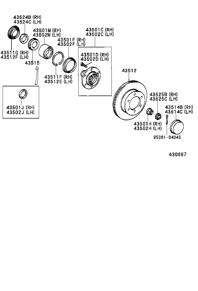  TACOMA |  FRONT AXLE HUB