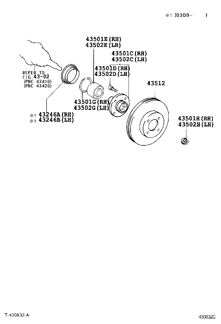  CAMRY NAP |  FRONT AXLE HUB