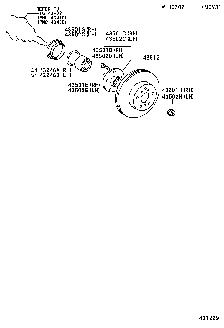  ES300 330 |  FRONT AXLE HUB