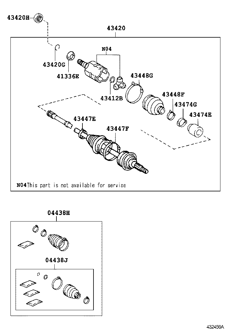  RX330 350 JPP |  FRONT DRIVE SHAFT