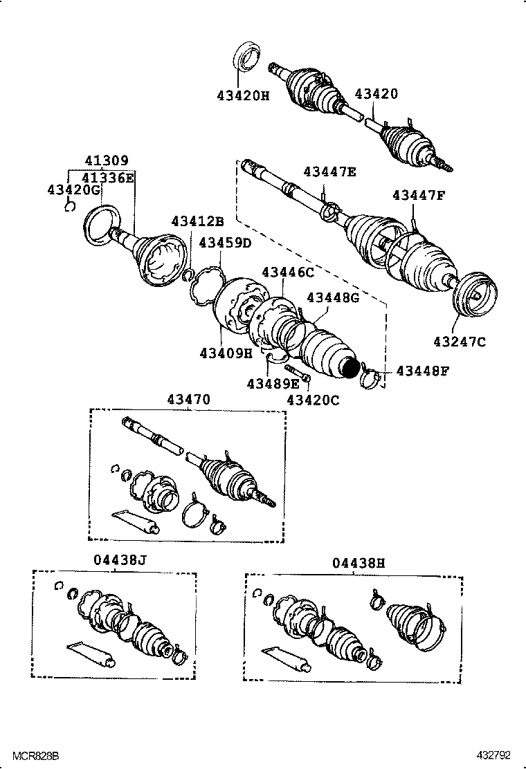  AVALON |  FRONT DRIVE SHAFT