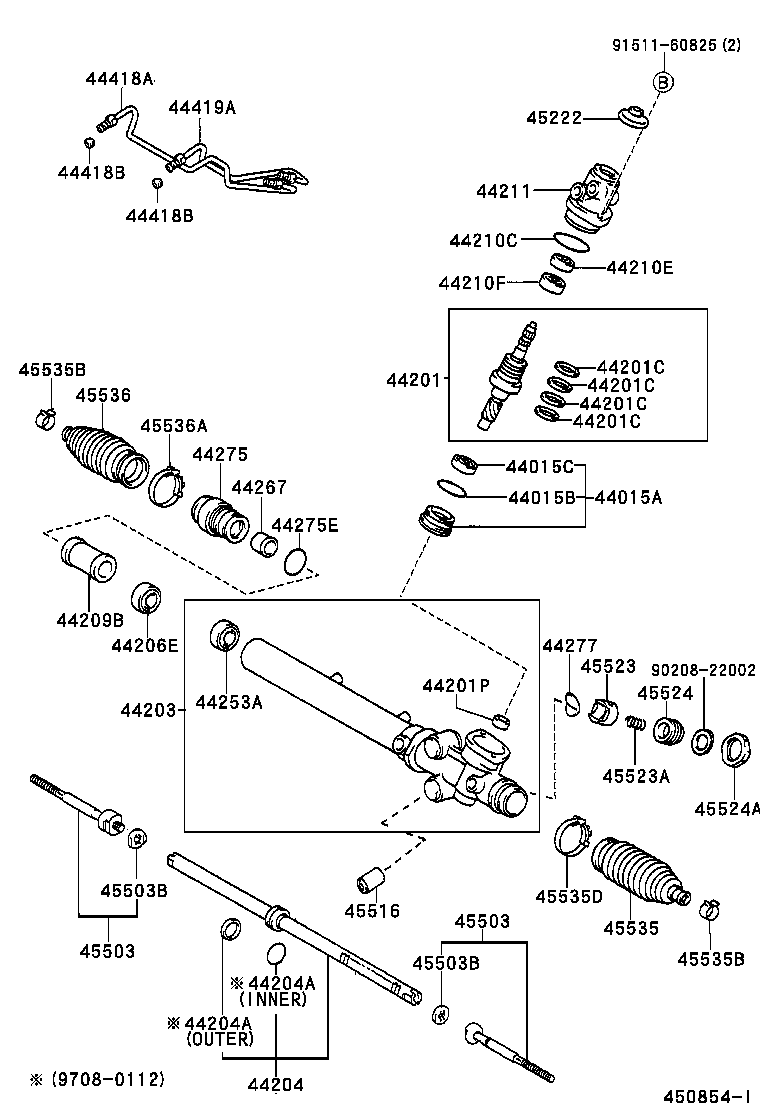  GS300 400 430 |  FRONT STEERING GEAR LINK