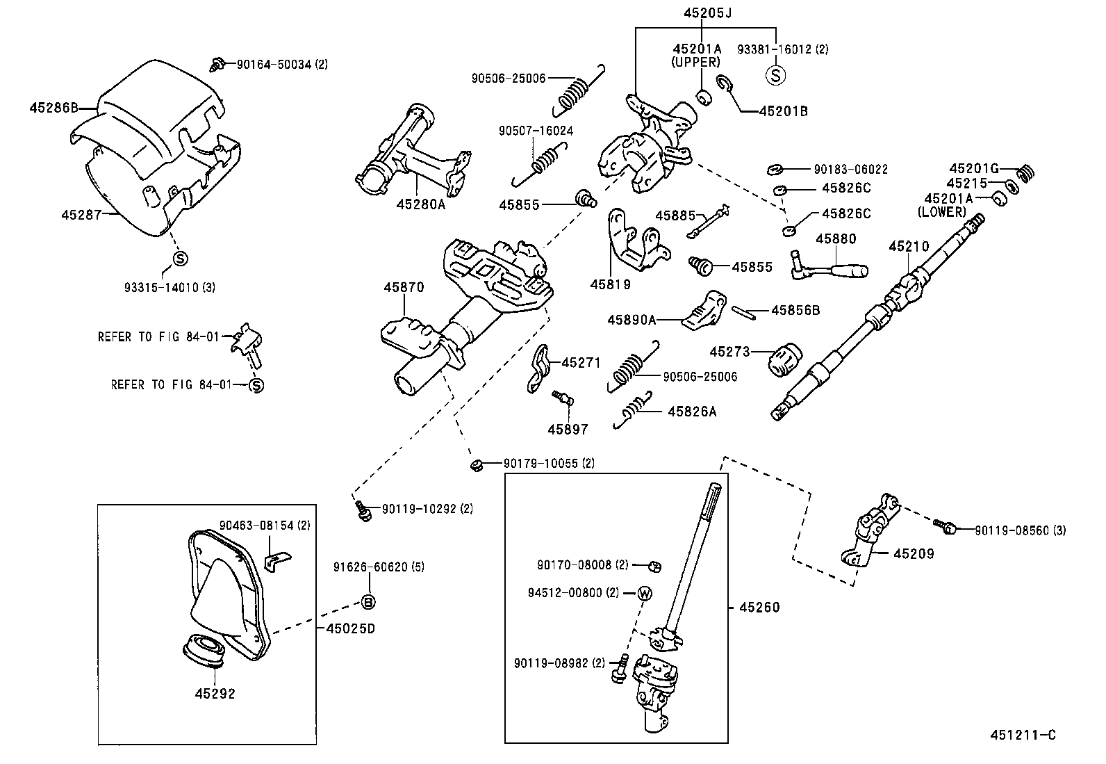  TACOMA |  STEERING COLUMN SHAFT